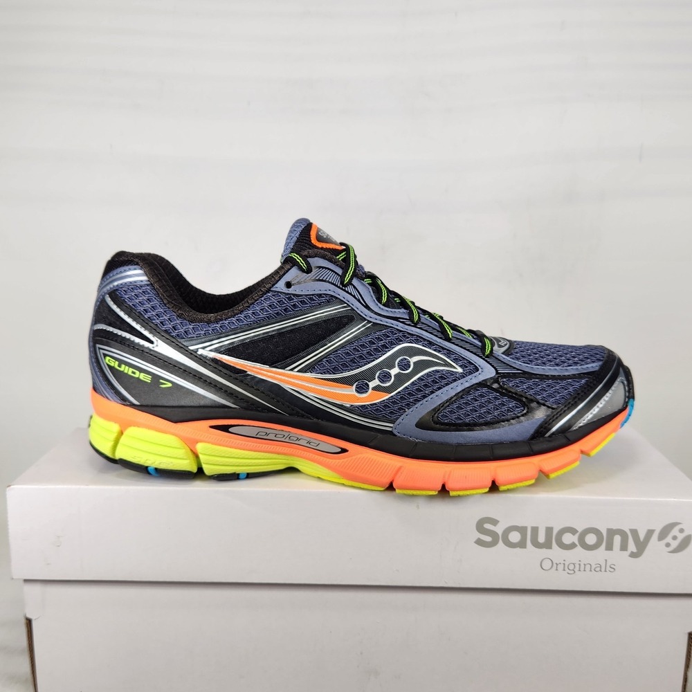 Saucony Progrid Guide 7 Running Shoes Men Size 10 Grey Multi Sneakers